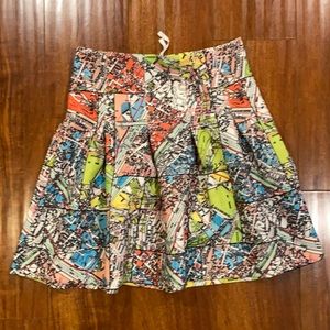 Anthropologie Paris map skirt
